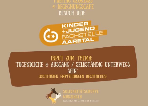 Input «Jugendliche & Ausgang / selbstständig unterwegs sein»- Besuch Jugendfachstelle Aaretal