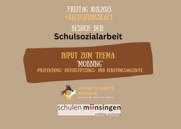 Input «Mobbing» – Besuch der Schulsozialarbeit